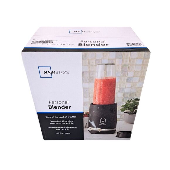 Mainstays Personal Blender 16 Oz Blend & Go Travel Cup With Lid 581935274 New - Picture 2 of 7